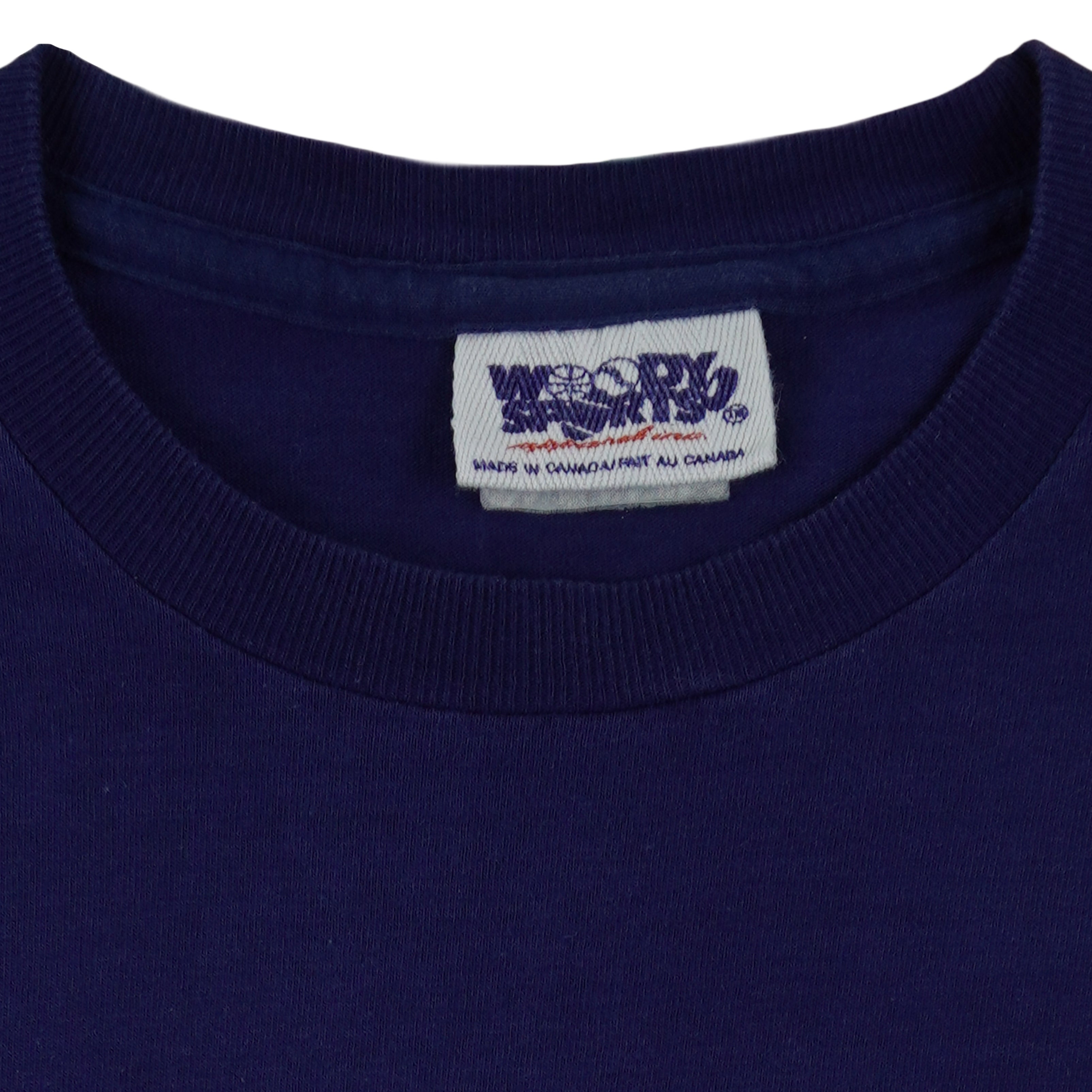 NHL (Woody Sports) - Winnipeg Jets X Randy Carlyle T-Shirt 1992 X-Large Vintage Retro Hockey