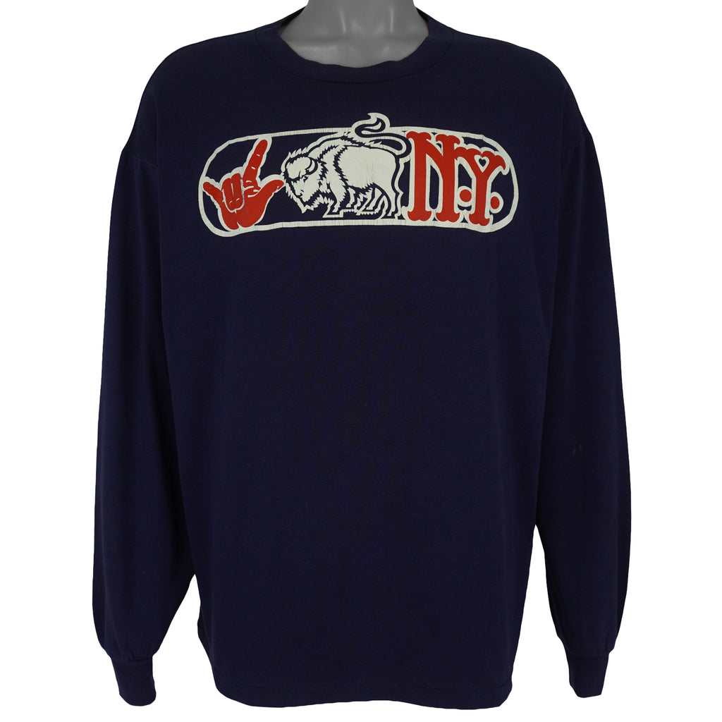 Vintage (Russell Athletic) - I Buffalo New York Spell-Out Shirt 1990s X-Large 