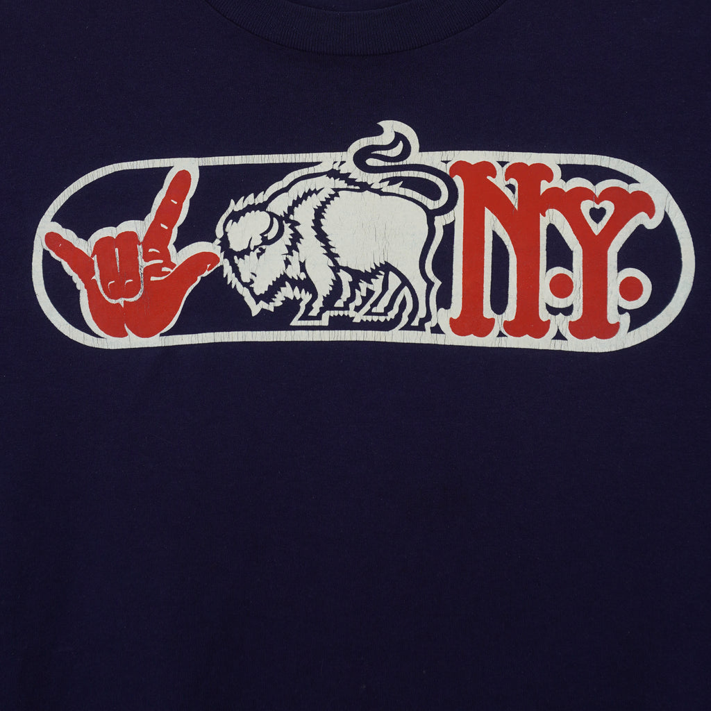 Vintage (Russell Athletic) - I Buffalo New York Spell-Out Shirt 1990s X-Large Vintage Retro