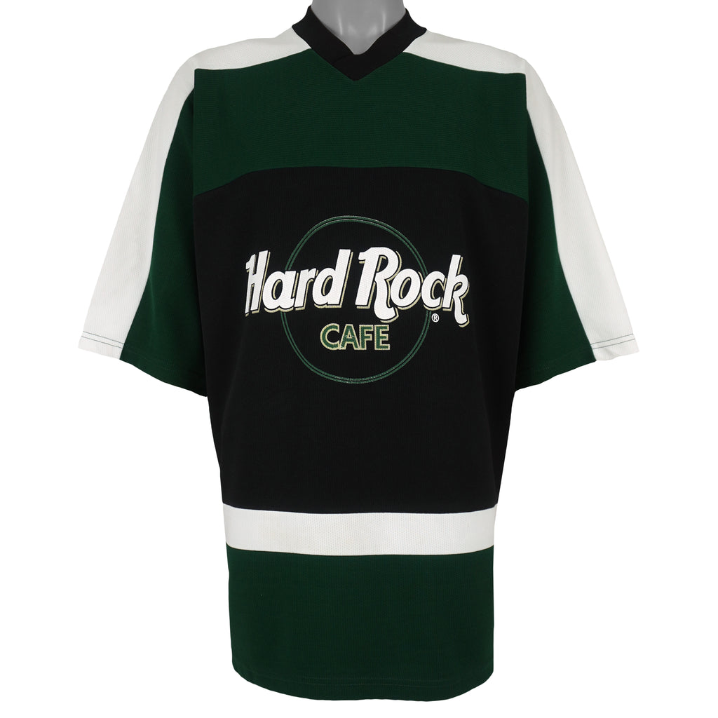 NHL - Hard Rock Cafe X Dallas Stars Hockey Jersey 1990s Large Vintage Retro Hockey