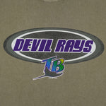 MLB (Dynasty) - Tampa Bay Devil Rays T-Shirt 2000 Large Vintage Retro Baseball