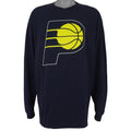 NBA (Majestic) - Indiana Pacers Long Sleeve Shirt 1990s X-Large Vintage Retro Basketball