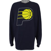 NBA (Majestic) - Indiana Pacers Long Sleeve Shirt 1990s X-Large Vintage Retro Basketball