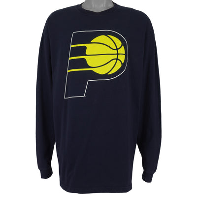 NBA (Majestic) - Indiana Pacers Long Sleeve Shirt 1990s X-Large