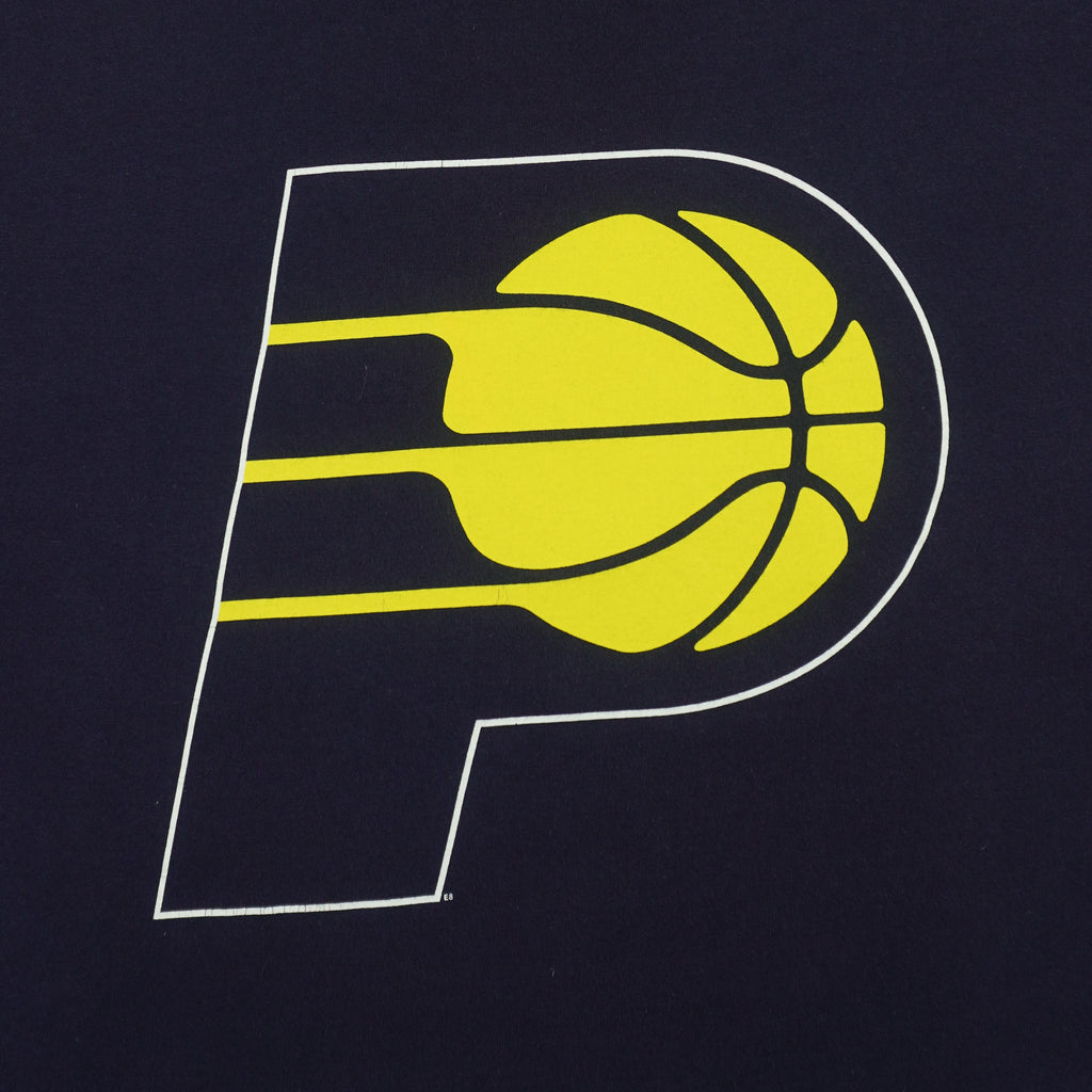 NBA (Majestic) - Indiana Pacers Long Sleeve Shirt 1990s X-Large Vintage Retro Basketball