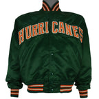 Starter - Miami Hurricanes Satin Jacket 1990s Medium Vintage Retro
