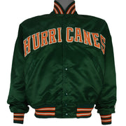 Starter - Miami Hurricanes Satin Jacket 1990s Medium Vintage Retro