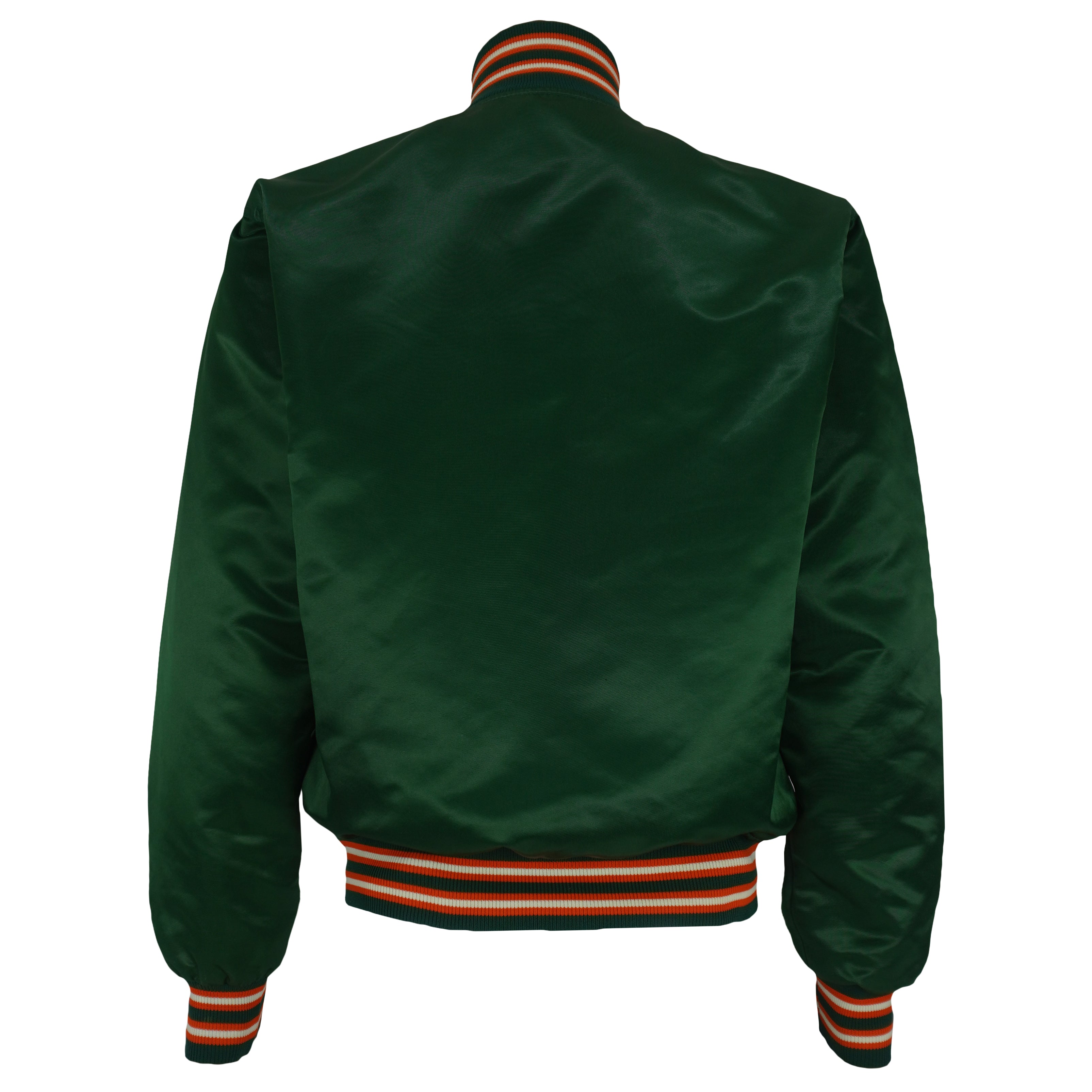 Starter - Miami Hurricanes Satin Jacket 1990s Medium Vintage Retro