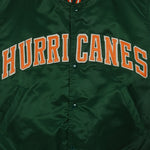 Starter - Miami Hurricanes Satin Jacket 1990s Medium Vintage Retro