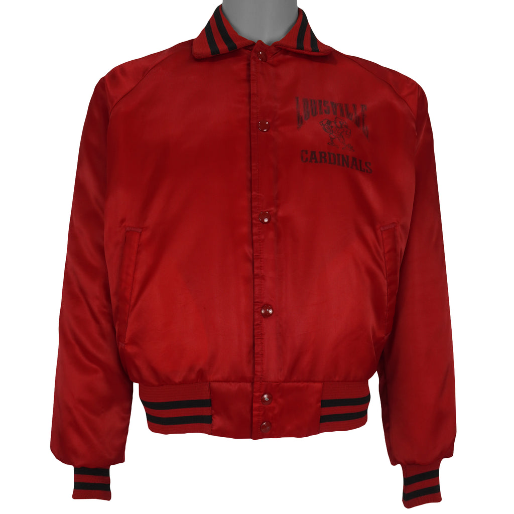 NCAA (Chalk Line) - Louisville Cardinals Satin Jacket 1990s Small Vintage Retro