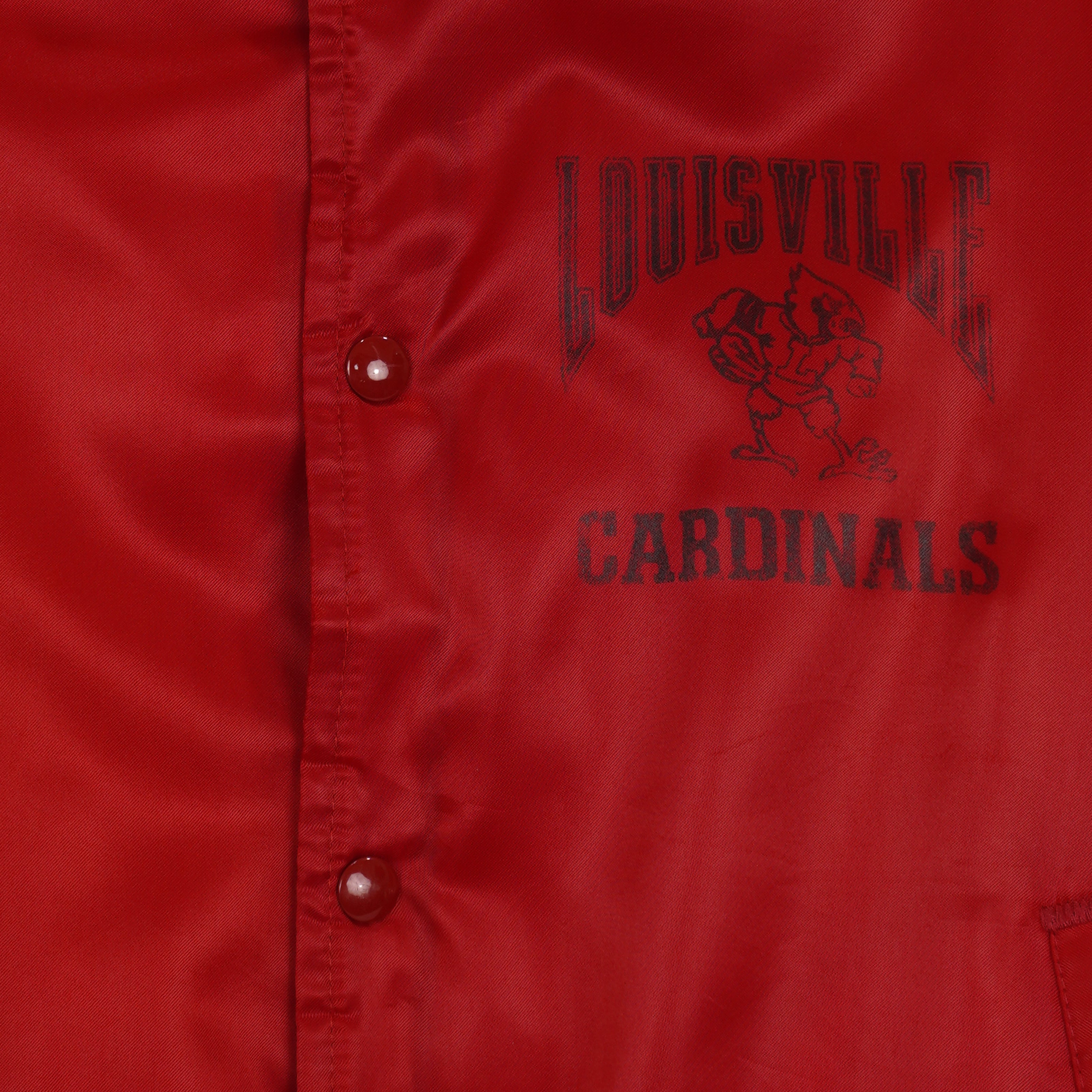 NCAA (Chalk Line) - Louisville Cardinals Satin Jacket 1990s Small Vintage Retro
