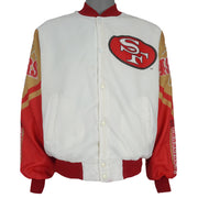 NFL (Chalk Line) - San Francisco 49ers, Gold Prospector Satin Jacket 1990s Large Vintage Retro Football