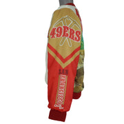 NFL (Chalk Line) - San Francisco 49ers, Gold Prospector Satin Jacket 1990s Large Vintage Retro Football