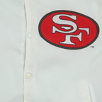 NFL (Chalk Line) - San Francisco 49ers, Gold Prospector Satin Jacket 1990s Large Vintage Retro Football