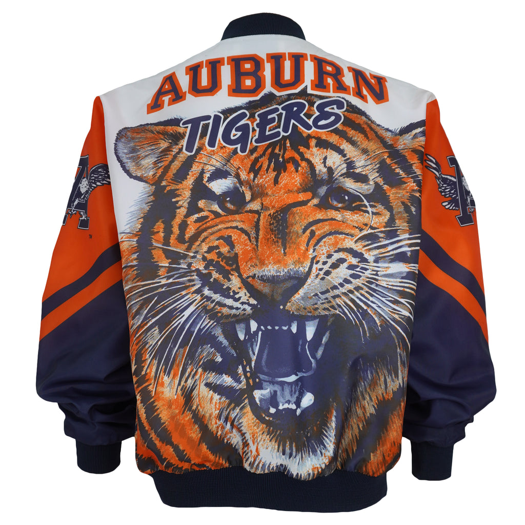 NCAA (Chalk Line) - Auburn Tigers Satin Jacket 1990s Large Vintage Retro