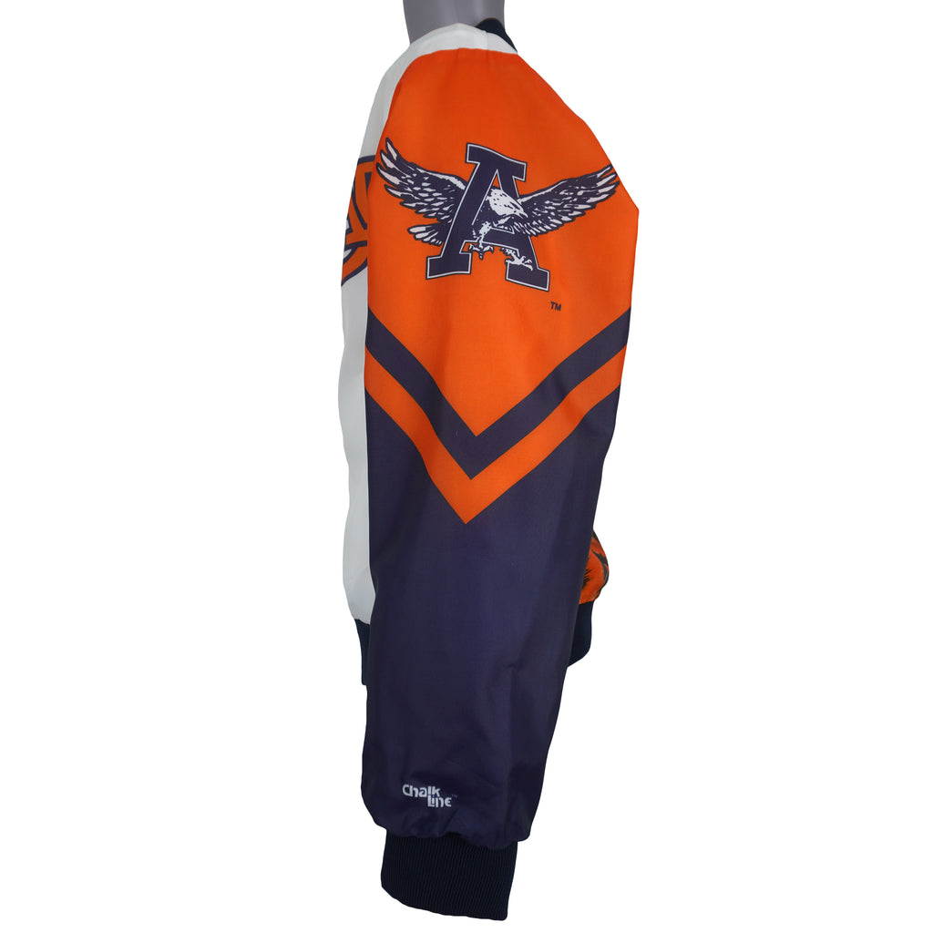NCAA (Chalk Line) - Auburn Tigers Satin Jacket 1990s Large Vintage Retro