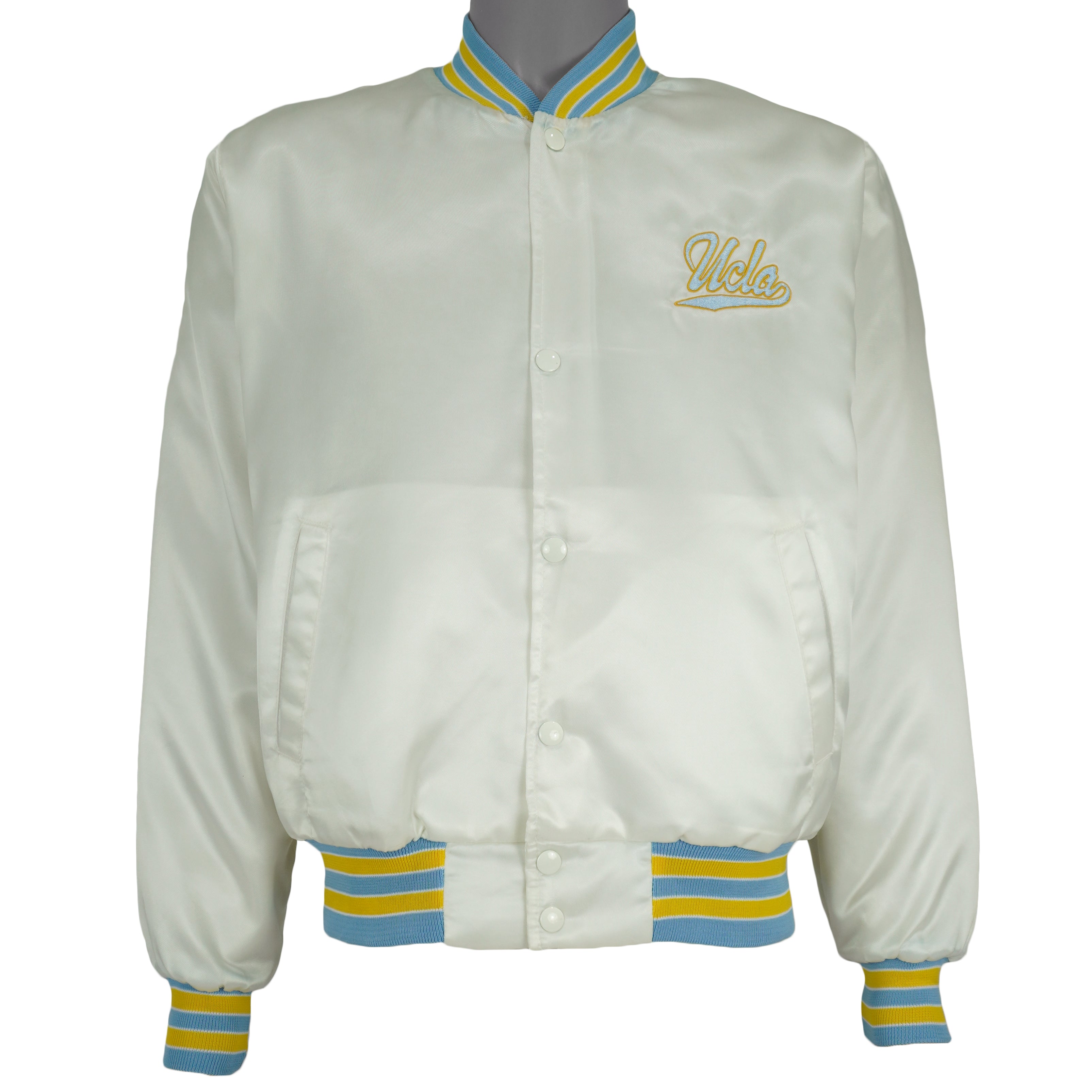 NCAA (Swingster) - UCLA Bruins Satin Jacket 1990s Medium Vintage Retro