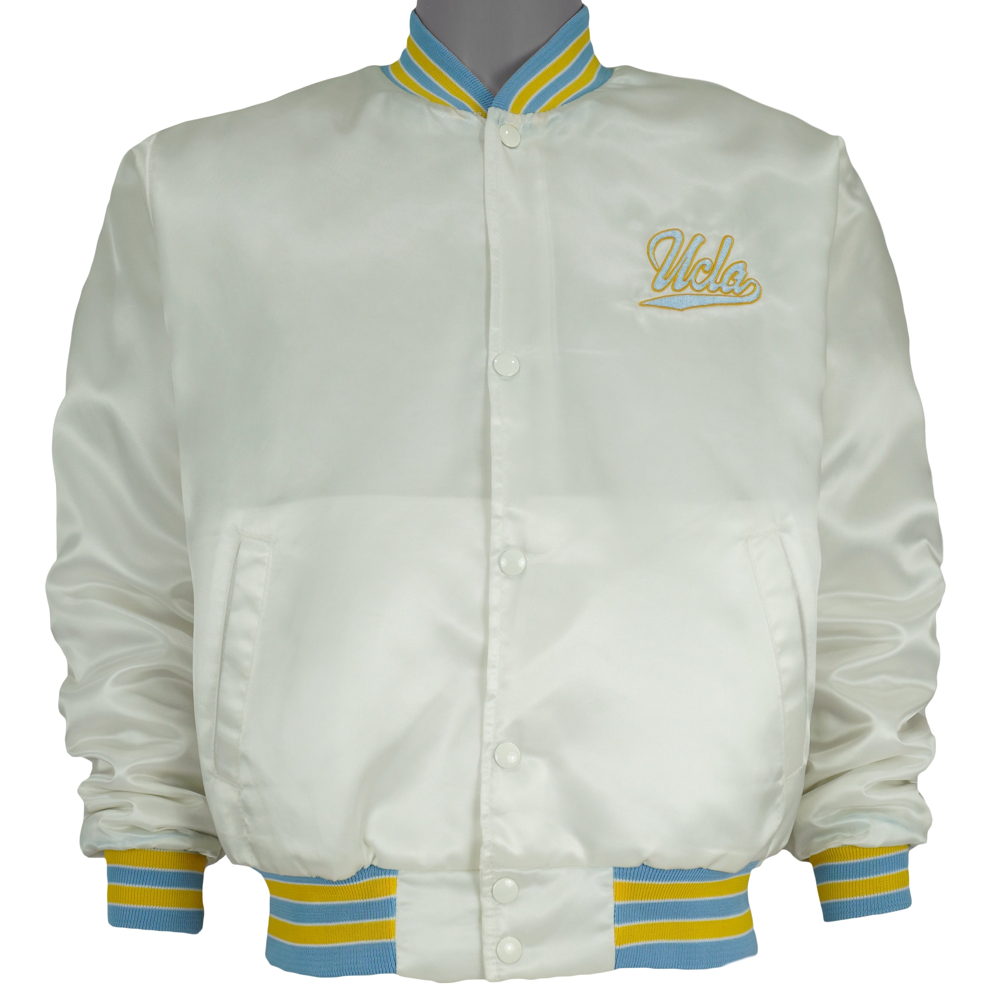 NCAA (Swingster) - UCLA Bruins Satin Jacket 1990s Medium Vintage Retro