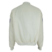 MLB (Swingster) - Off-White Chicago Cubs Satin Jacket 1990s X-Large Vintage Retro Baseball