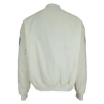 MLB (Swingster) - Off-White Chicago Cubs Satin Jacket 1990s X-Large Vintage Retro Baseball