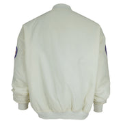 MLB (Swingster) - Off-White Chicago Cubs Satin Jacket 1990s X-Large Vintage Retro Baseball