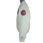 MLB (Swingster) - Off-White Chicago Cubs Satin Jacket 1990s X-Large Vintage Retro Baseball