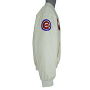 MLB (Swingster) - Off-White Chicago Cubs Satin Jacket 1990s X-Large Vintage Retro Baseball