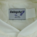 MLB (Swingster) - Off-White Chicago Cubs Satin Jacket 1990s X-Large Vintage Retro Baseball