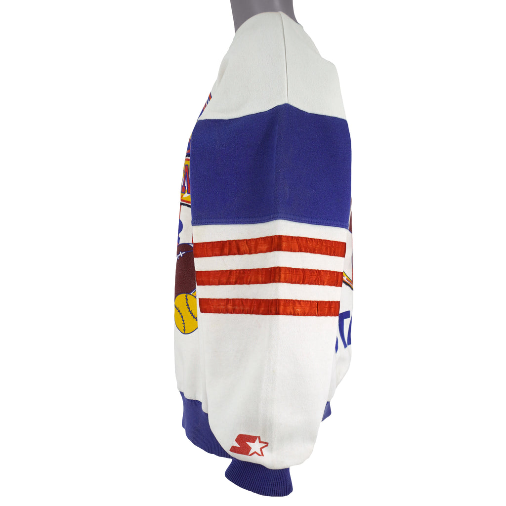 Starter - All American Crew Neck Sweatshirt 1990s Large Vintage Retro