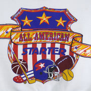 Starter - All American Crew Neck Sweatshirt 1990s Large Vintage Retro