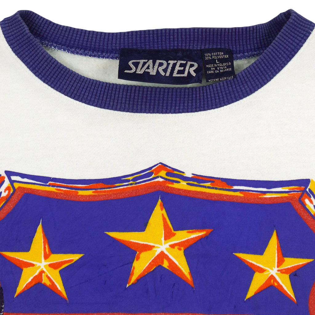 Starter - All American Crew Neck Sweatshirt 1990s Large Vintage Retro