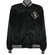 MLB - Black Chicago White Sox Satin Jacket 1990s X-Large Vintage Retro Baseball