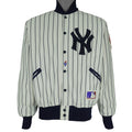 MLB (Felco) - New York Yankees Pinstripe Jacket 1990s Large Vintage Retro Baseball