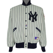 MLB (Felco) - New York Yankees Pinstripe Jacket 1990s Large Vintage Retro Baseball