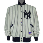 MLB (Felco) - New York Yankees Pinstripe Jacket 1990s Large Vintage Retro Baseball