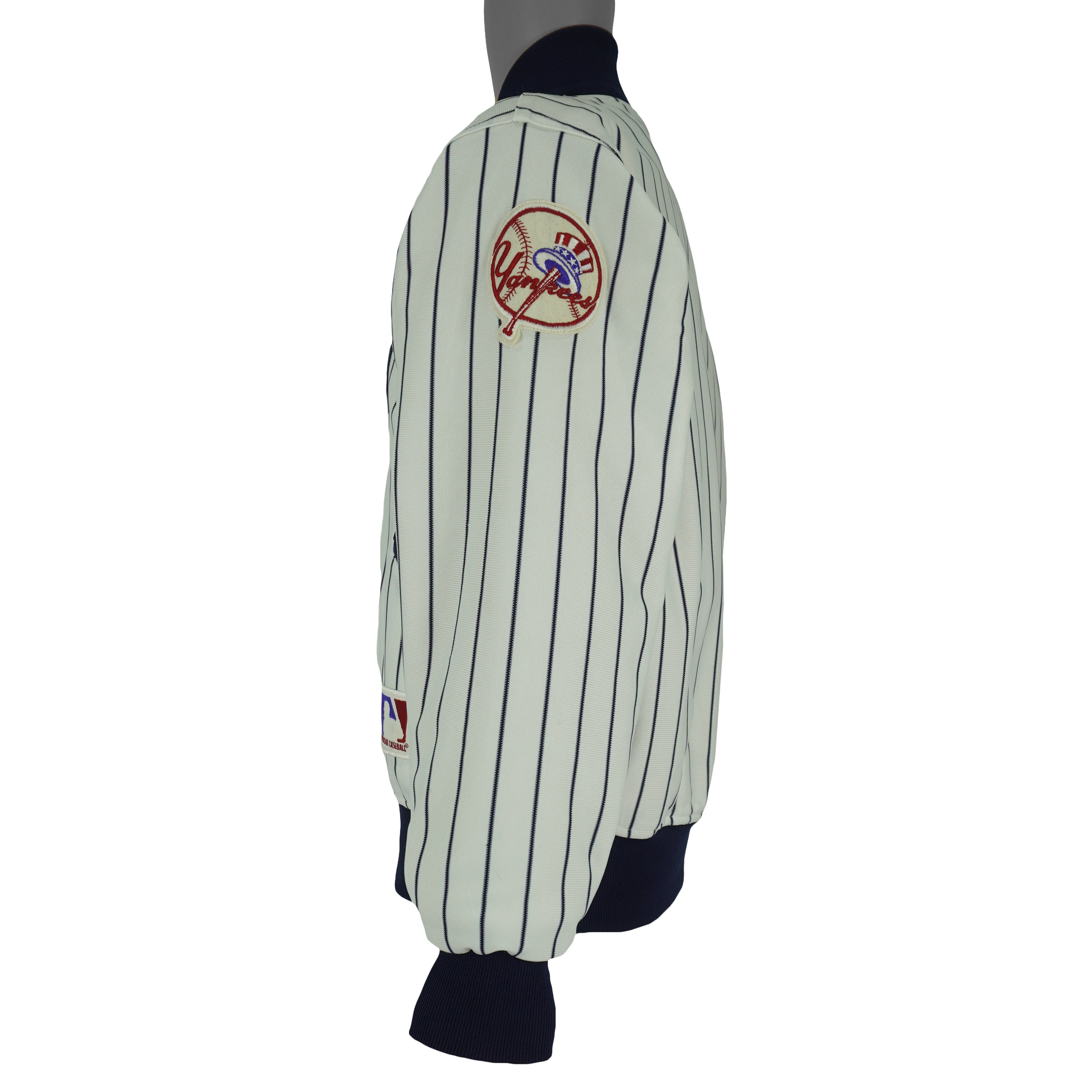 MLB (Felco) - New York Yankees Pinstripe Jacket 1990s Large Vintage Retro Baseball
