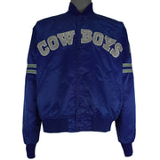 Starter (Pro Line) - Dallas Cowboys Satin Jacket 1980s Large Vintage Retro Football