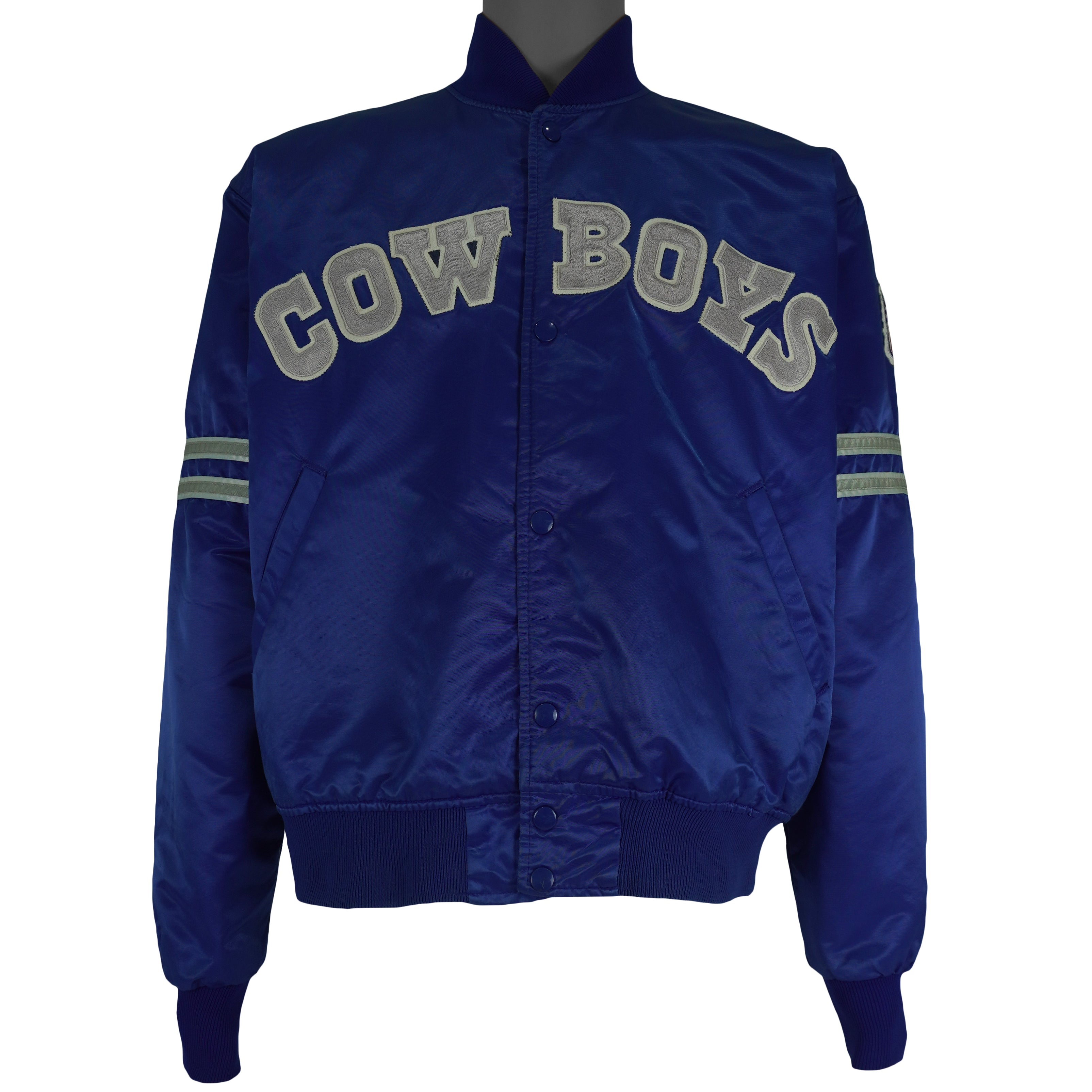 Starter (Pro Line) - Dallas Cowboys Satin Jacket 1980s Large Vintage Retro Football