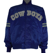 Starter (Pro Line) - Dallas Cowboys Satin Jacket 1980s Large Vintage Retro Football
