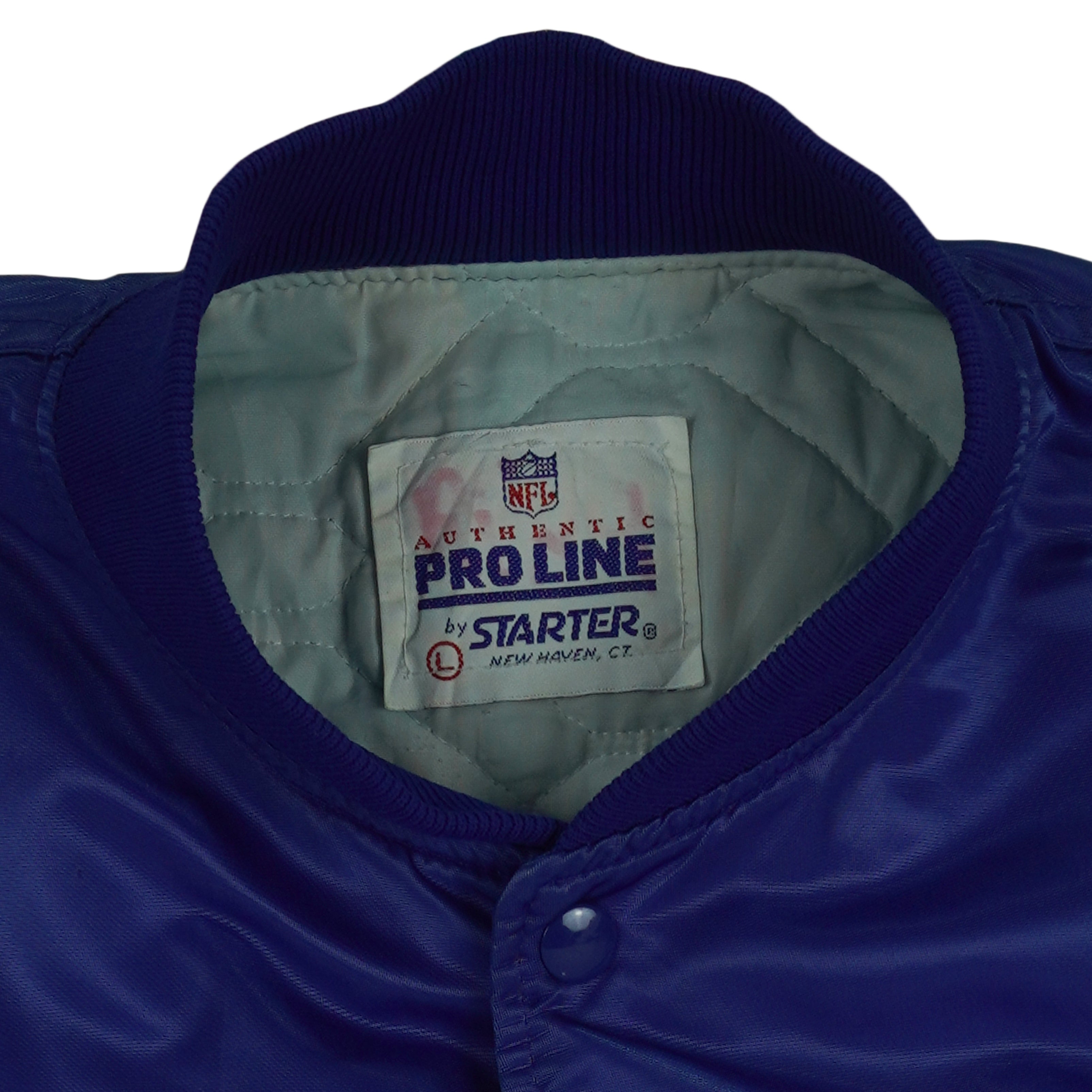 Starter (Pro Line) - Dallas Cowboys Satin Jacket 1980s Large Vintage Retro Football