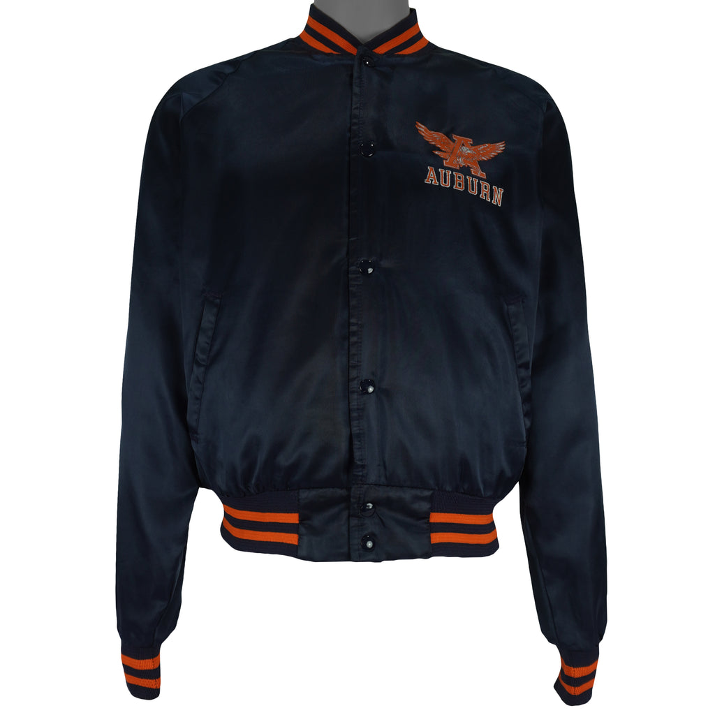 NCAA (Chalk Line) - Blue Auburn Tigers Satin Jacket 1990s Large