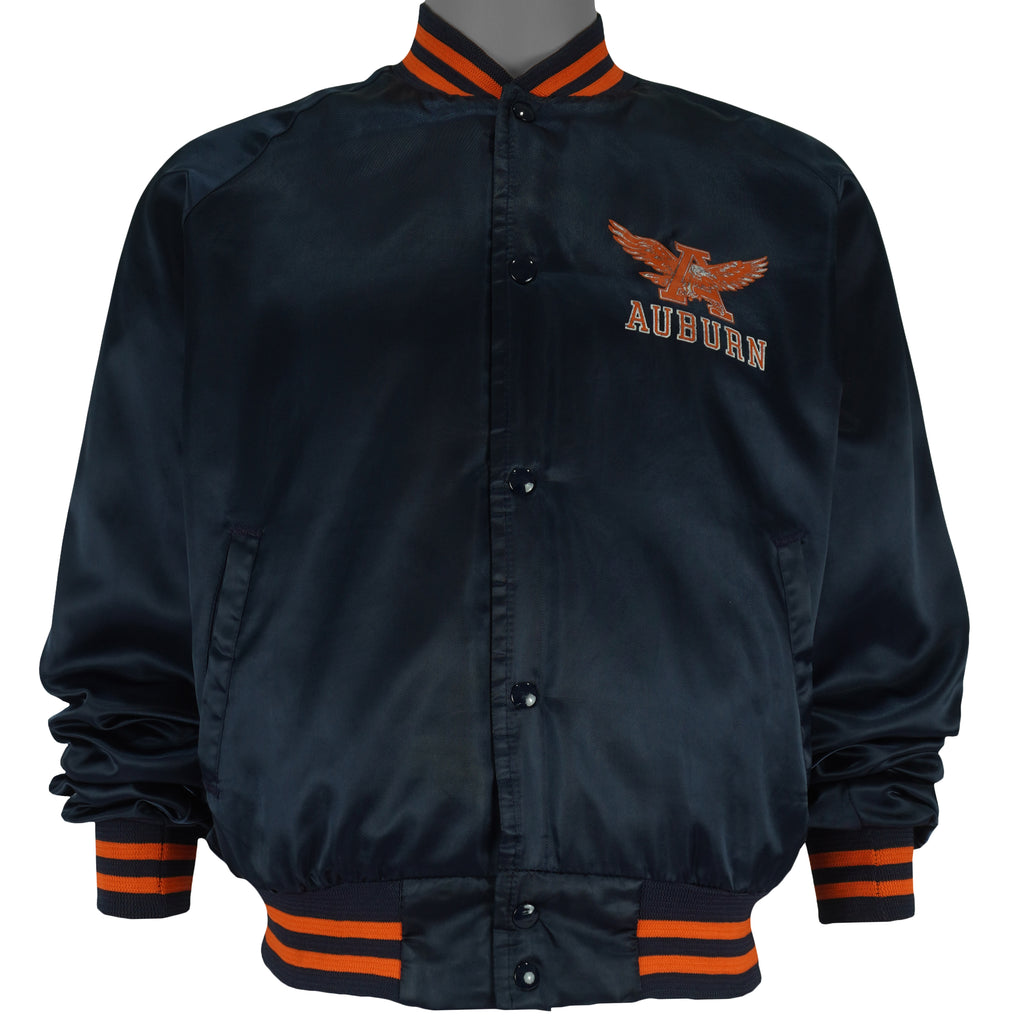 NCAA (Chalk Line) - Blue Auburn Tigers Satin Jacket 1990s Large