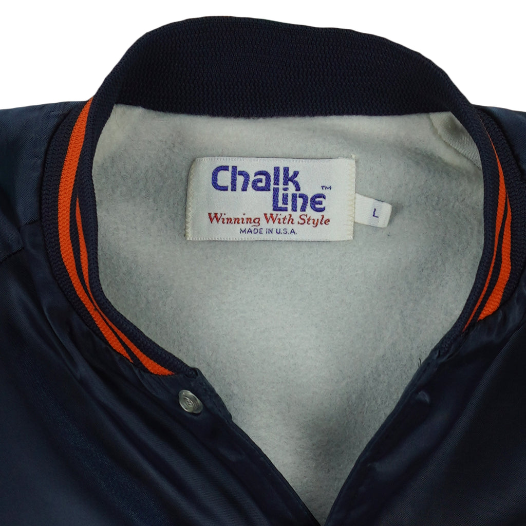 NCAA (Chalk Line) - Blue Auburn Tigers Satin Jacket 1990s Large