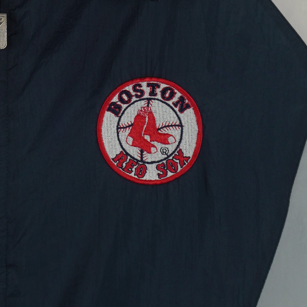MLB (Logo 7) - Boston Red Sox Windbreaker 1990s Large Vintage Retro Baseball