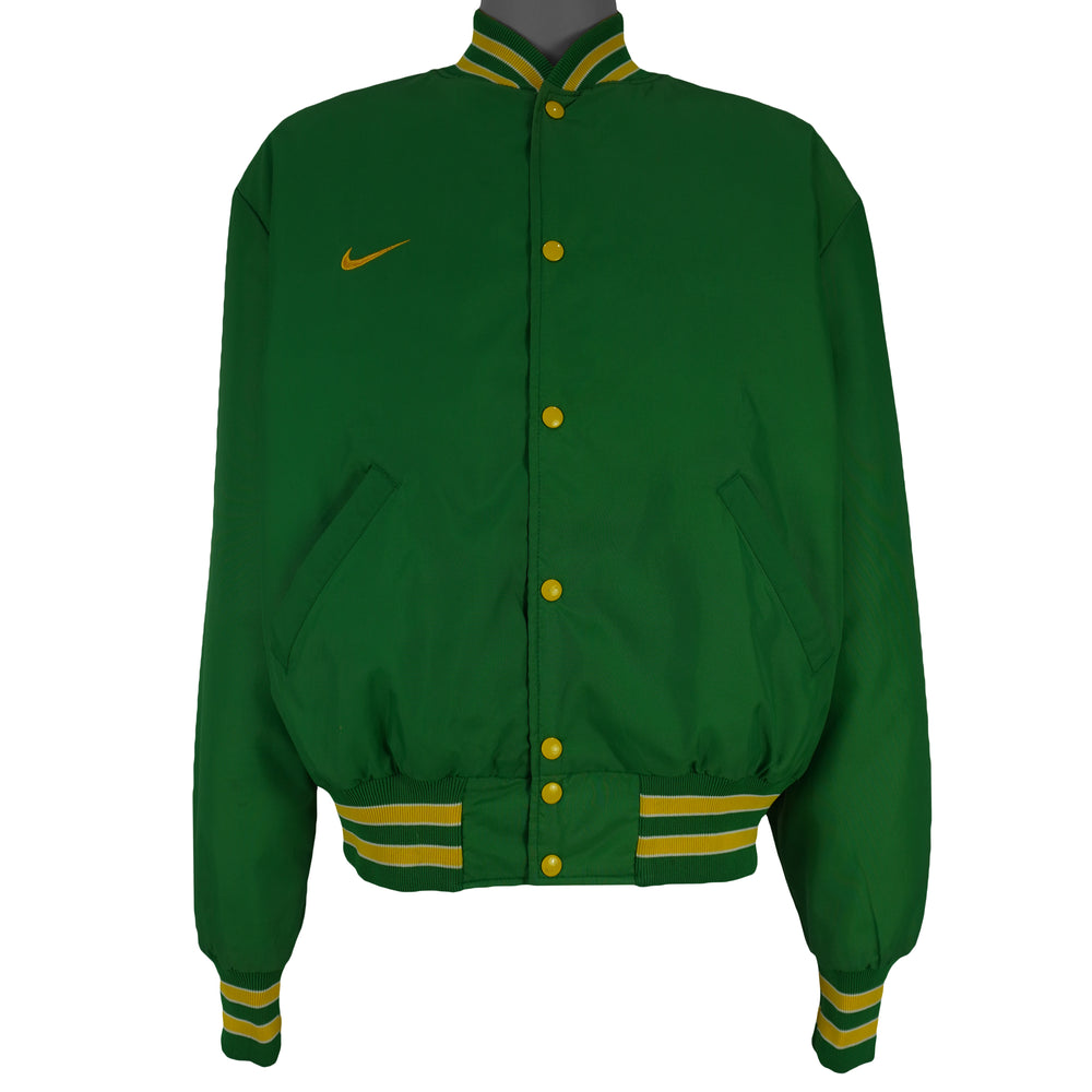 Nike - Green Embroidered Jacket 1990s Large Vintage Retro