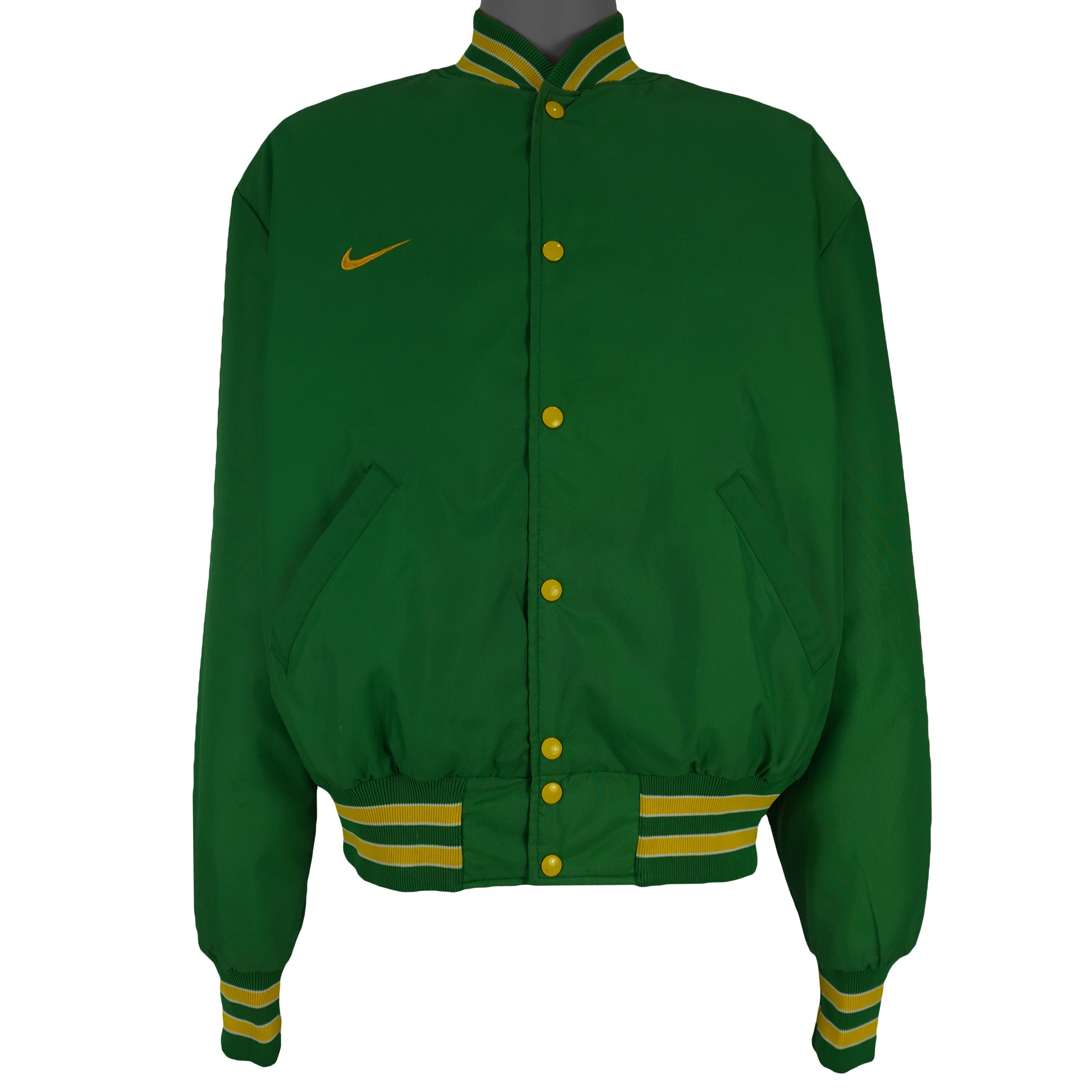 Nike - Green Embroidered Jacket 1990s Large Vintage Retro