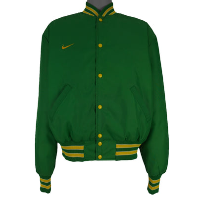 Nike - Green Embroidered Jacket 1990s Large