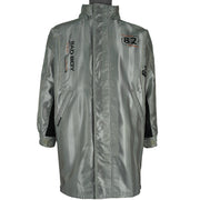 Vintage - Silver Bad Boy U.S.A. Long Jacket 1990s Medium Vintage Retro