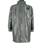 Vintage - Silver Bad Boy U.S.A. Long Jacket 1990s Medium Vintage Retro