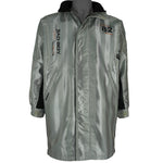 Vintage - Silver Bad Boy U.S.A. Long Jacket 1990s Medium Vintage Retro